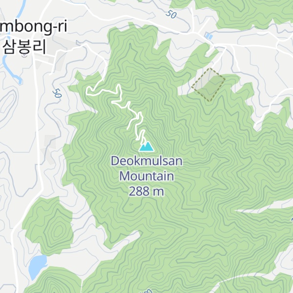 Map of Deokmulsan Mountain