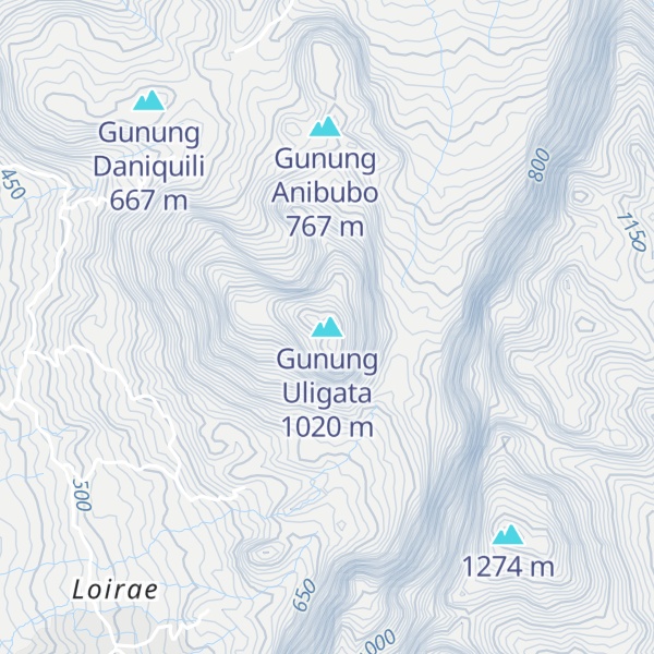 Map of Gunung Uligata