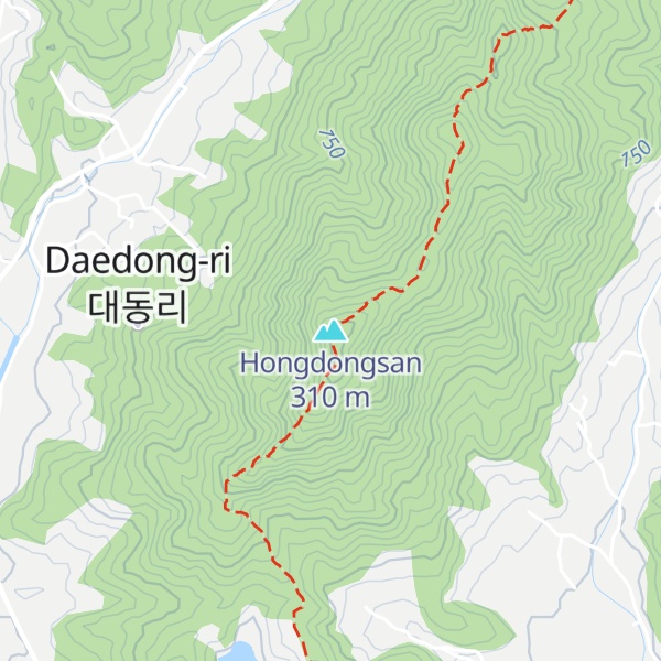 Map of Hongdongsan