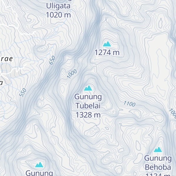 Map of Gunung Tubelai