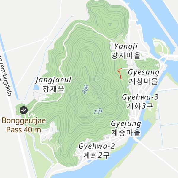 Map of Gyehwasan
