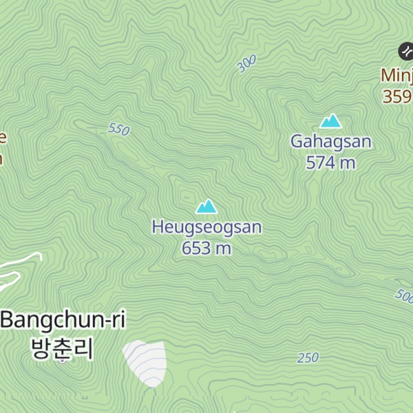 Map of Heugseogsan