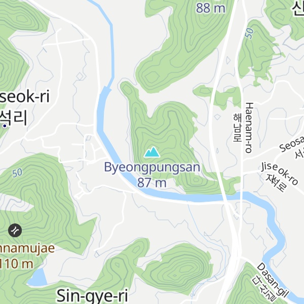 Map of Byeongpungsan