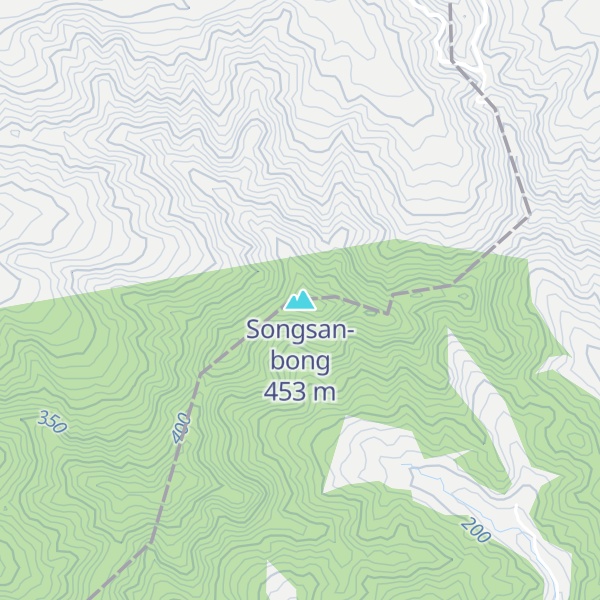 Map of Songsan-bong