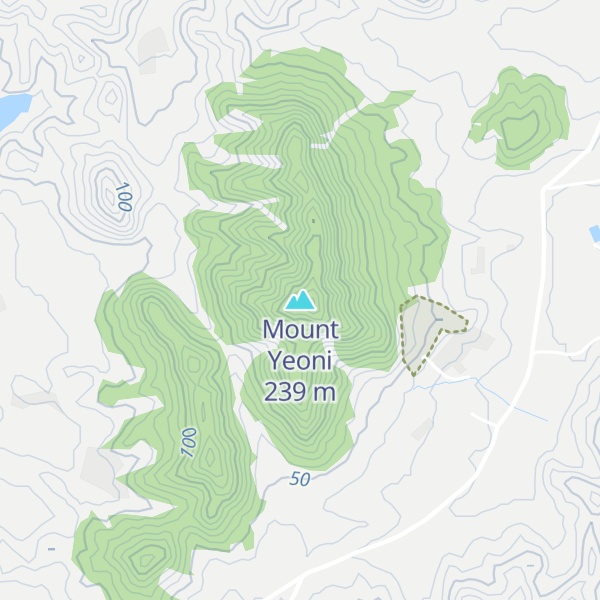 Map of Mount Yeoni