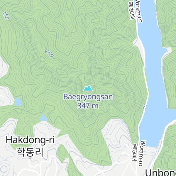 Map of Baegryongsan