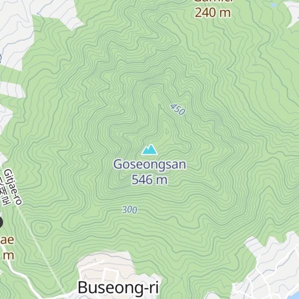 Map of Goseongsan
