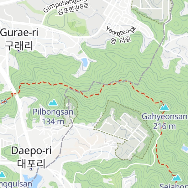 Map of Sangjusan