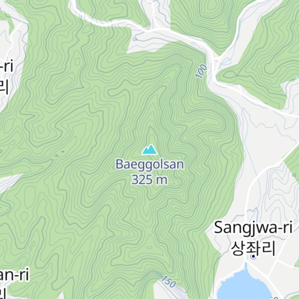 Map of Baeggolsan