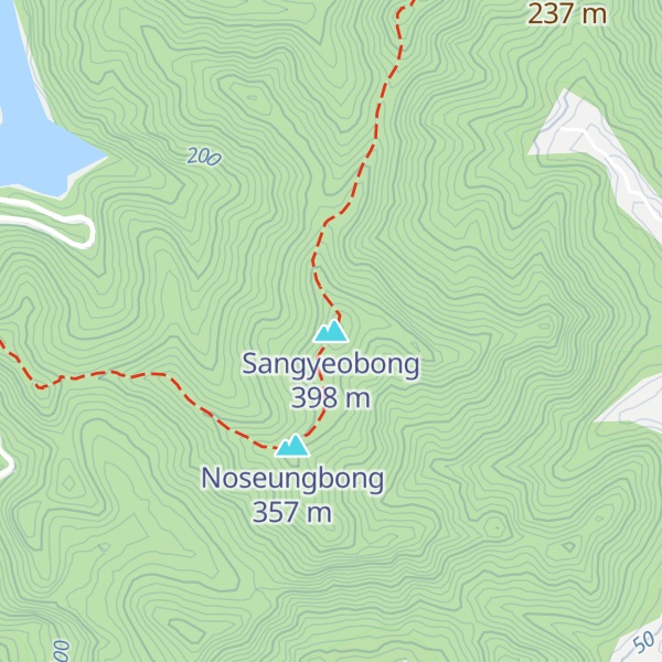 Map of Sangyeobong