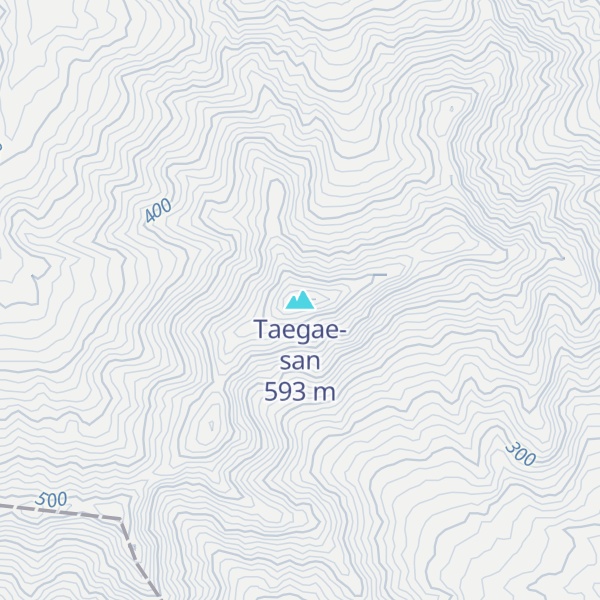 Map of Taegae-san