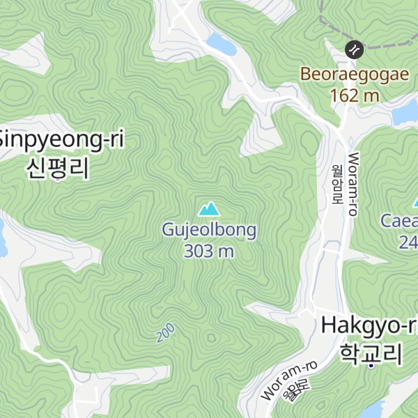 Map of Gujeolbong