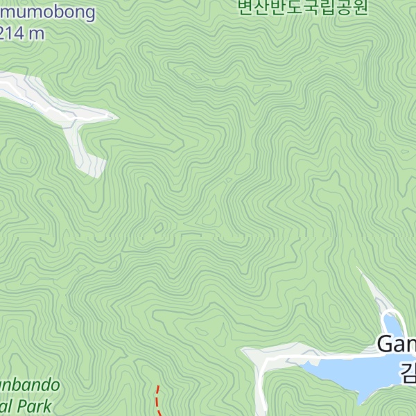 Map of Ugeumsan(ulgeumbawi)