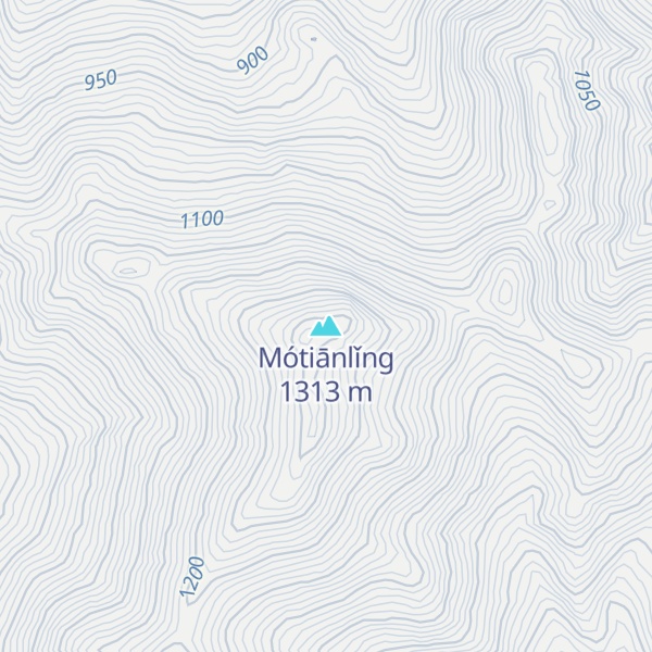 Map of Mótiānlǐng