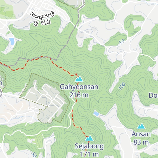 Map of Gahyeonsan