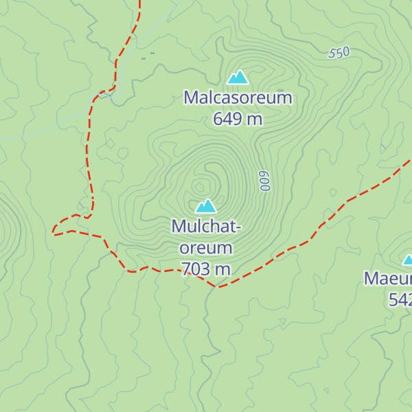 Map of Mulchat-oreum