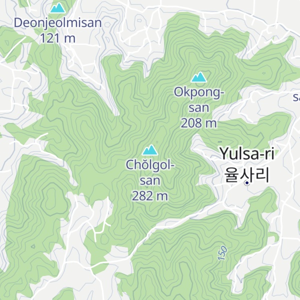Map of Chŏlgol-san