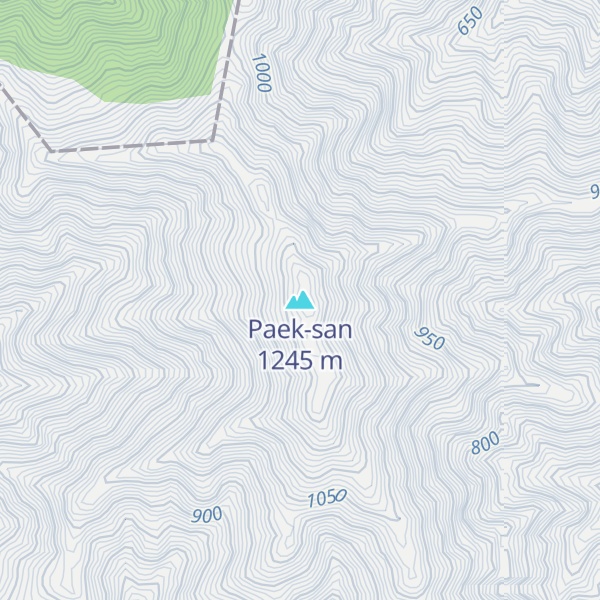 Map of Paek-san