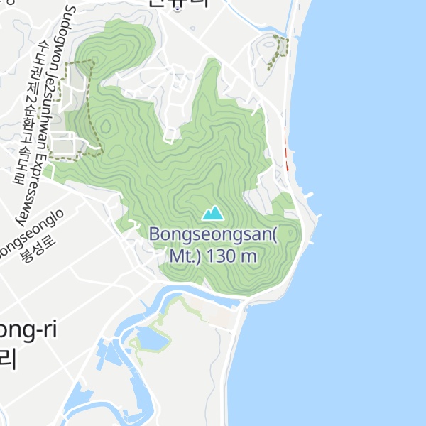 Map of Bongseongsan(Mt.)