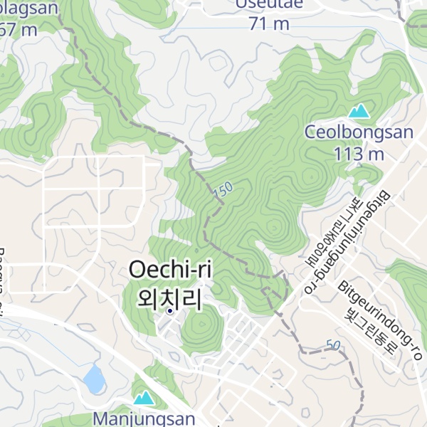 Map of Byeongpungsan