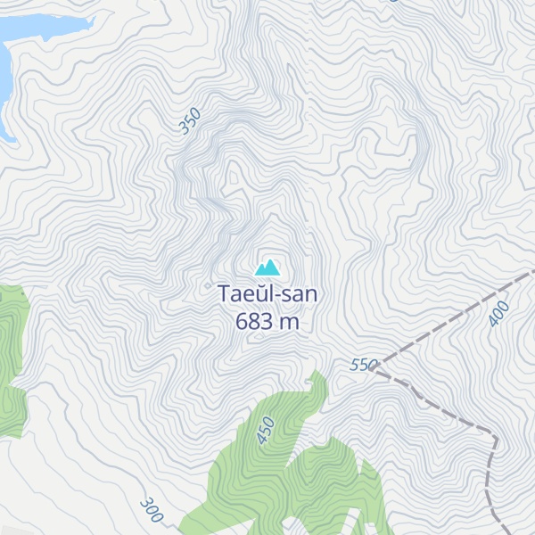 Map of Taeŭl-san