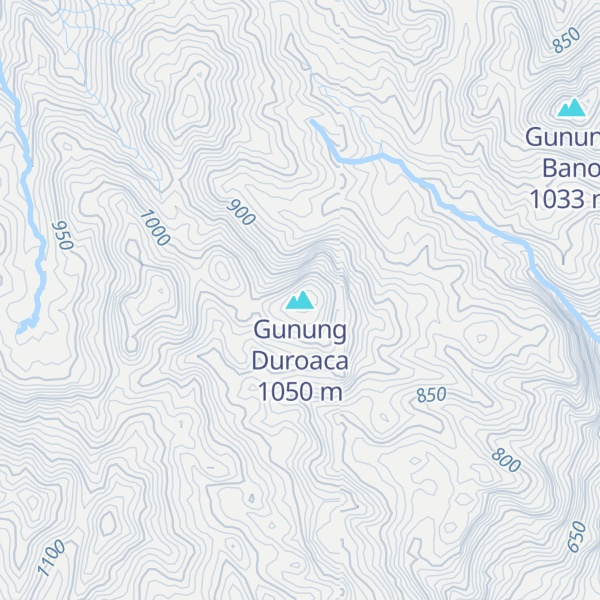 Map of Gunung Duroaca