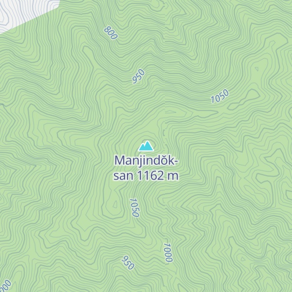 Map of Manjindŏk-san