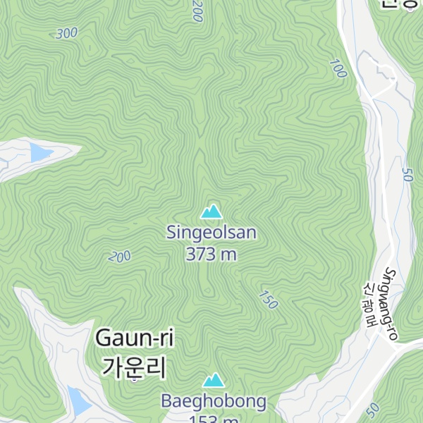 Map of Singeolsan