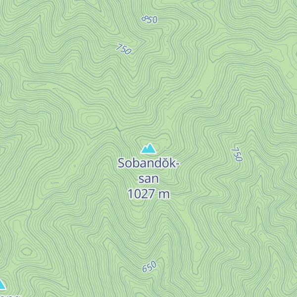 Map of Sobandŏk-san