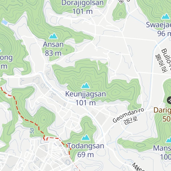 Map of Keunjjagsan