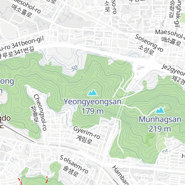 Map of Yeongyeongsan