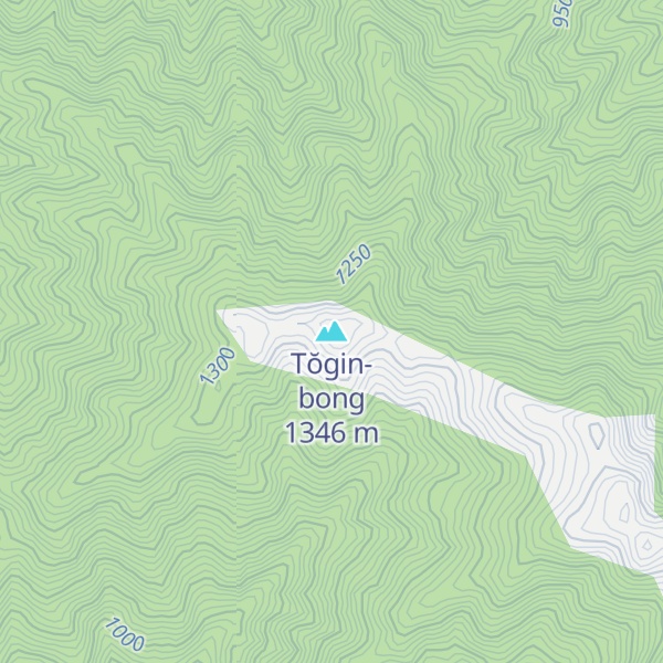 Map of Tŏgin-bong