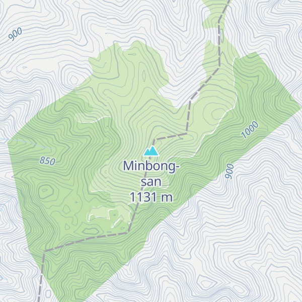 Map of Minbong-san