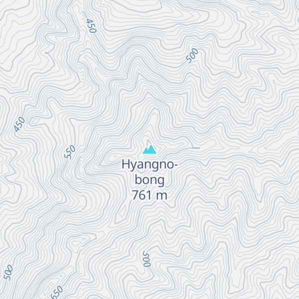 Map of Hyangno-bong