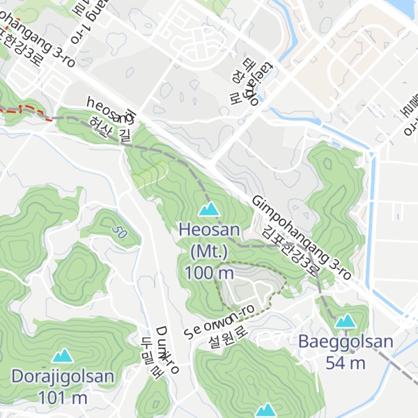 Map of Heosan (Mt.)