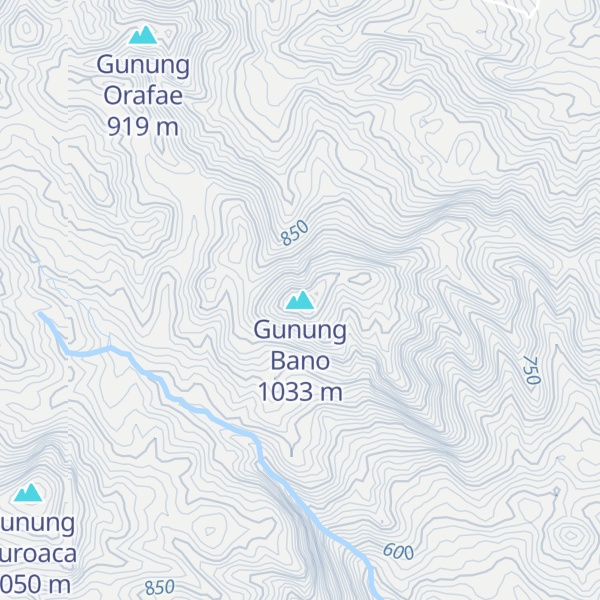 Map of Gunung Bano