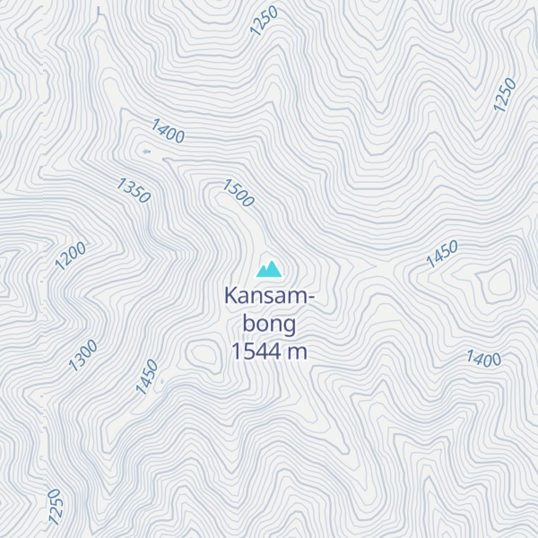 Map of Kansam-bong