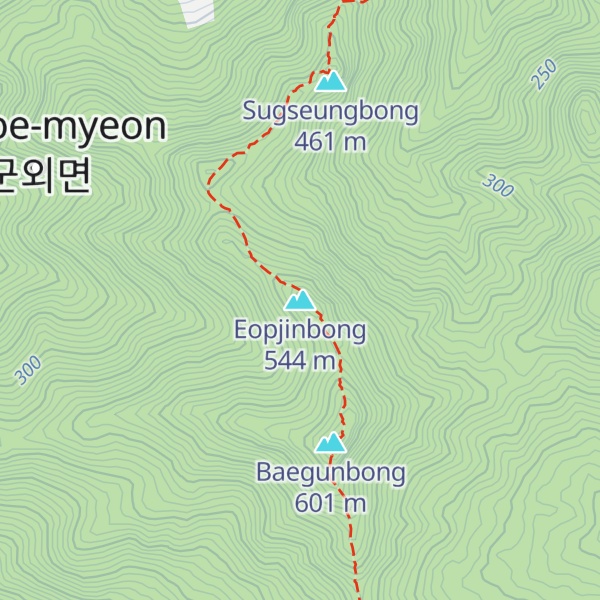 Map of Eopjinbong