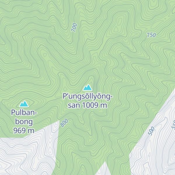 Map of P’ungsŏllyŏng-san