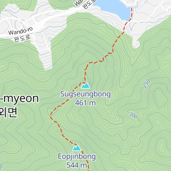 Map of Sugseungbong