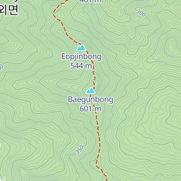 Map of Baegunbong