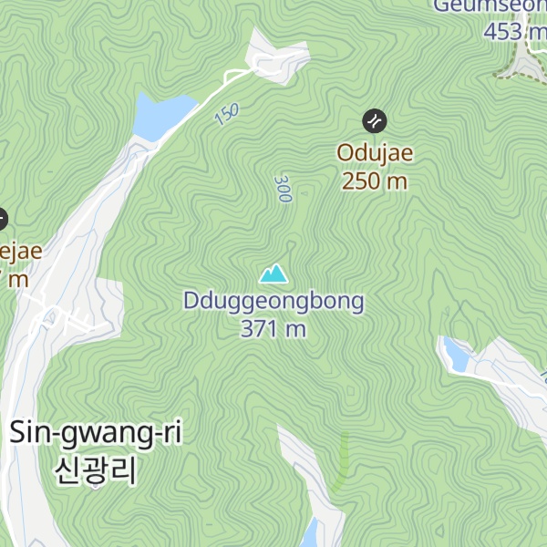Map of Dduggeongbong