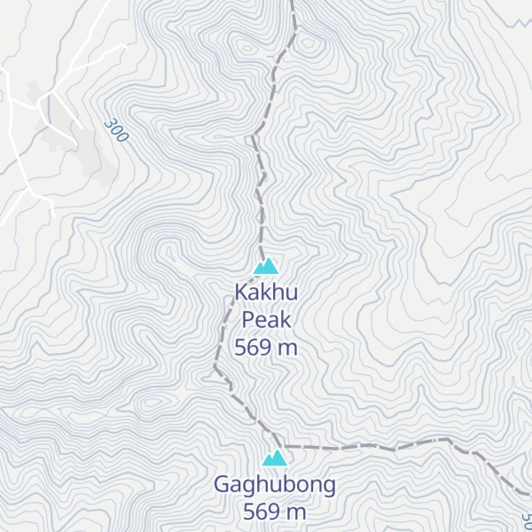 Map of Kakhu Peak