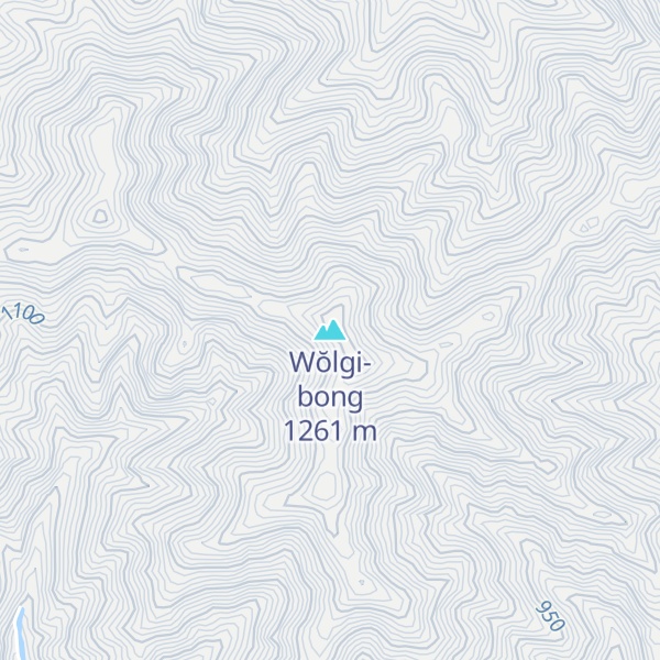 Map of Wŏlgi-bong