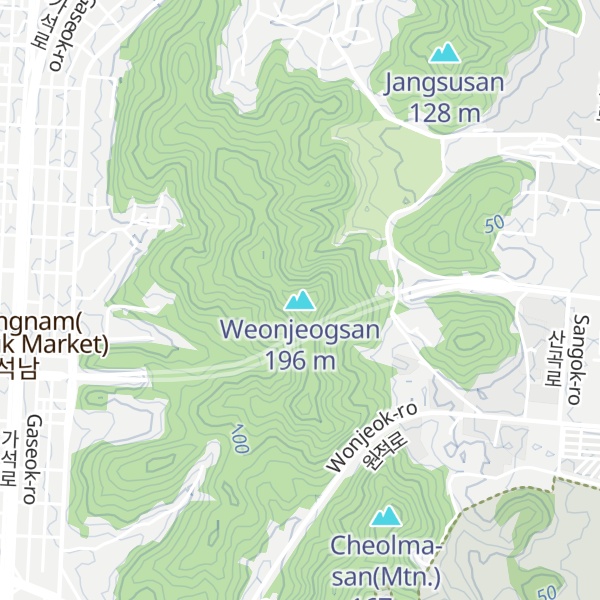 Map of Weonjeogsan