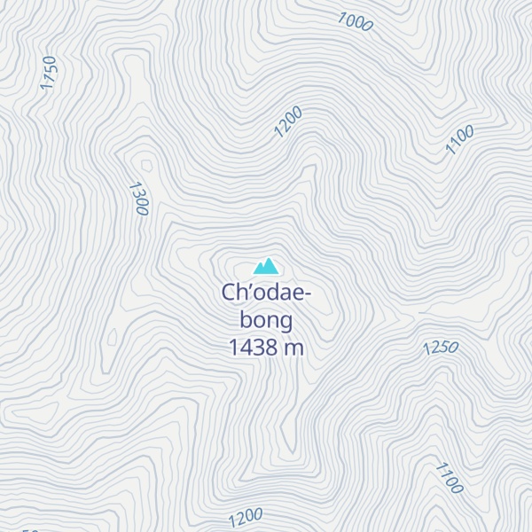 Map of Ch’odae-bong