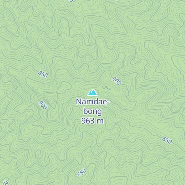 Map of Namdae-bong