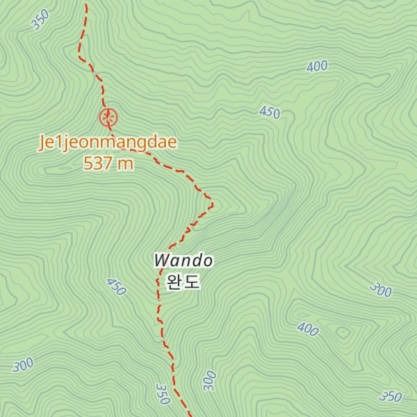 Map of Sangwangbong