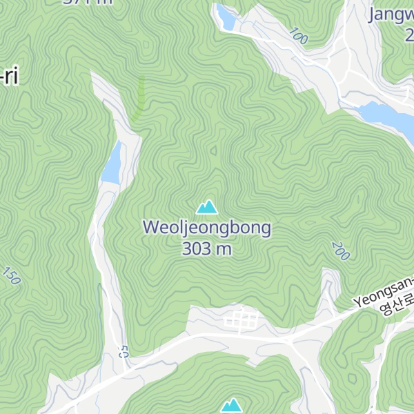 Map of Weoljeongbong