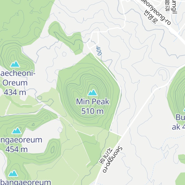 Map of Min Peak